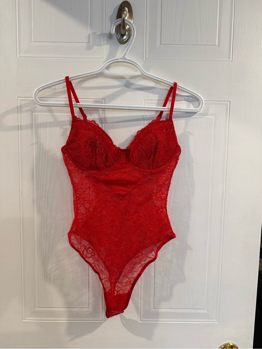 Red Lace Bodysuit